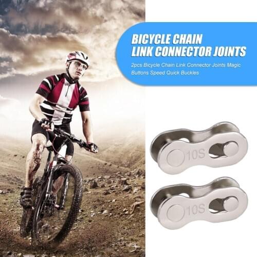 Hot Sale Chain Link Connector Joints Portable 2pcs Bicycle Chain Connector Lock Quick Link MTB Road Bike Magic Buckle Parts