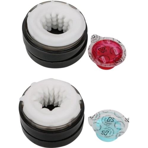 IKOKY Portable Vagina Real Pussy Male Masturbator Penis Trainer Sex Toys for Men Penis Delay Massager With Lubricant