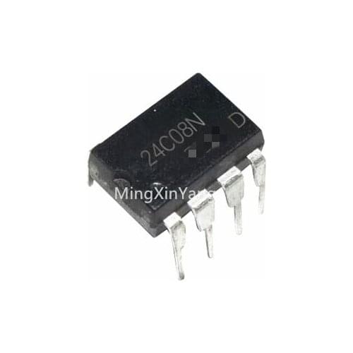 10PCS 24C08N AT24C08N AT24C08 DIP-8 Integrated Circuit IC chip