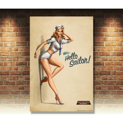 METAL TIN SIGN POSTER WALL PLAQUE Retro Pin Up sexy plaque