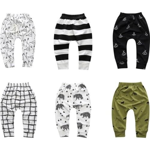 Spring&Autumn 1-3 Year Baby Pants Cotton Baby Boy Girls Pants 1 Piece Newborn Baby Boy Pants Long Pants for Children Xk-124