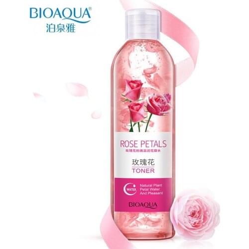 Bioaqua Rose Petals Essence Water Face Toners Shrink Pores Anti-Aging Whitening Moisturizing Oil Control Skin Care Toner