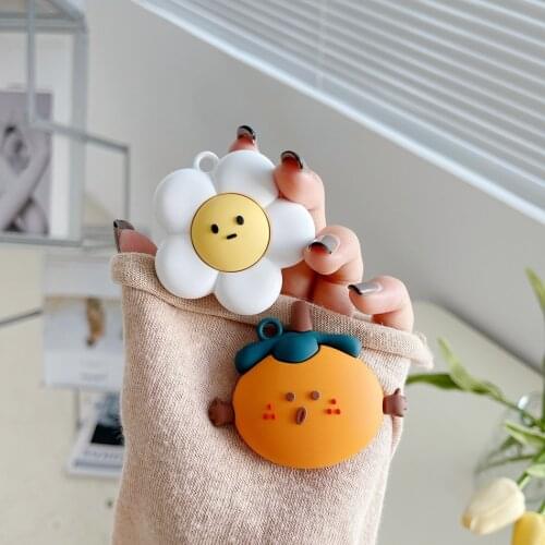 Cartoon Protection cover for AirTag Case cute Korea flower Anti-lost case for Air Tags Locator Tracker Silicone Protect Cover