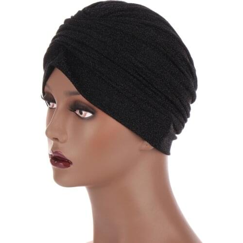 Women Breathe Hat New Womens Hijabs Turban Elastic Cloth Head Cap Hat Ladies Hair Plain Muslim Scarf Cap African Hat