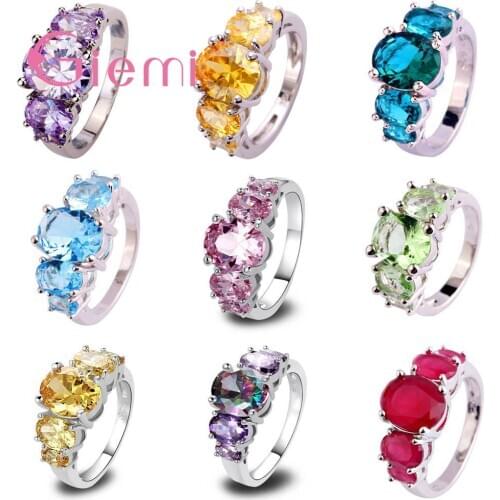CZ Unique Style Top Quality Ring Big Cubic Zirconia 925 Sterling Silver Engagement Wedding Rings For Women Luxury Party Jewelry