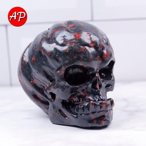 1kg Natural Quartz Stone Pumpkin Shape Head Garage Kit Skull Carving Crafts Crystal Ornaments Halloween Gift Home Decoration
