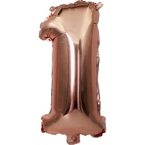1pc 32inch Rose Gold Number Foil Balloons Kids Party Decoration Birthday Party Decoration Adult Anniversary Wedding Party Decor