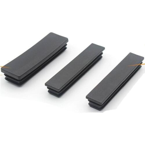 30*70 Stainless Steel Foot Pads Rectangular Plastic Pipe Plug Tube Cap Connector