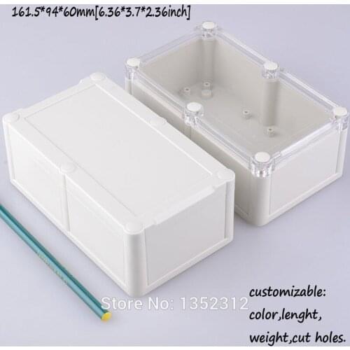 5 pcs/lot 161.5*94*60mm IP68 small PLC enclosure plastic box for electronic project IP68 waterproof outlet box junction case