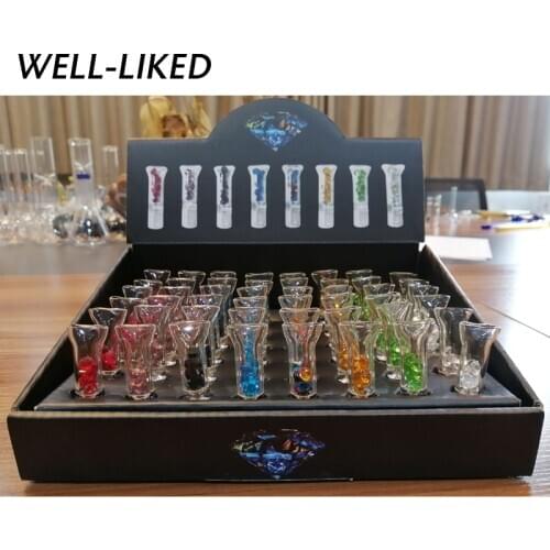 Diamond Glass Cigarette Holder Premium Flat Rolling Glass Filter Tips Smoking Glass Mouth Tips DIY Smoking Accessories Wholesale