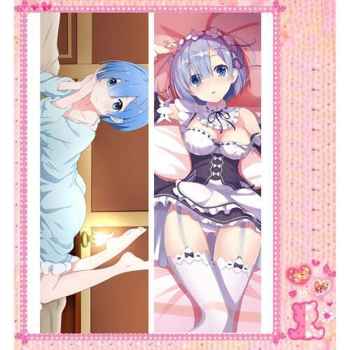 Anime Cartoon Re:Zero kara Hajimeru Isekai Seikatsu Sexy Double sided hugging Pillow Case Pillow Cover Pillowcase 71008