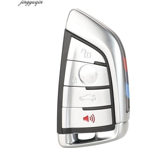 Jingyuqin 4 Button Remote Car Key Shell Fob For BMW X1 X3 X4 X5 X6 F15 F16 F48 G30 G38 525 540 730 740 1 2 5 7 Series 218i