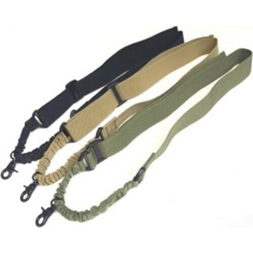 Elastic Bungee Hook CQB Rifle Sling Belt Tactical Adjustable SLR camera Strap Hunting Accessories