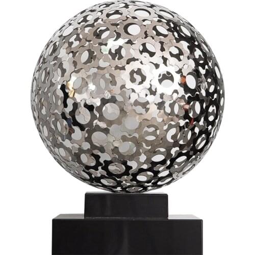 Hotel Club model room iron art metal ball art modern Chinese creative decorations