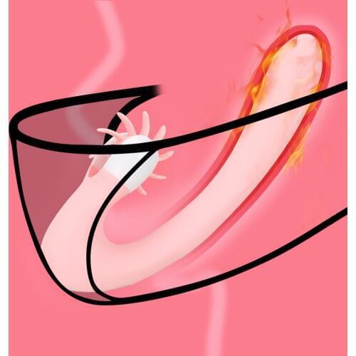 IKOKY 20-Frequency Vibration Clitoris Stimulator G-spot Dildo Licking Vibrator Rotation Tongue Vibrator Heating Female Orgasm