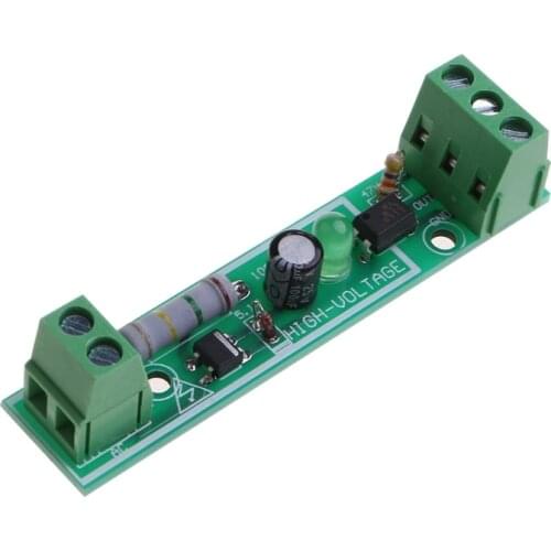 AC 220V 1 Channel Optocoupler Isolation Module Board 1 Way PlcRail compatible Microcontroller Photocoupler Module 3-5V Retailsal