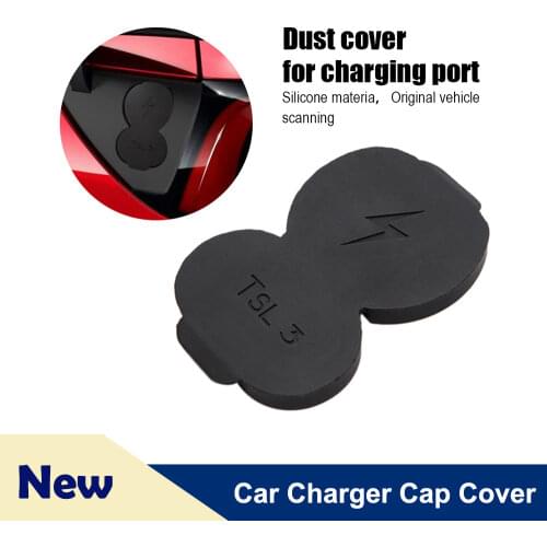 Car Charger Cap Cover for Tesla Model 3 Car Accessories Waterproof Silicone Charging Port Protective Cover European Version