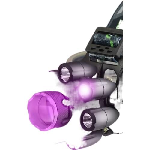 The head-mounted high-power lamp light bright violet catch scorpion scorpion capture grip catch headlight according to specific