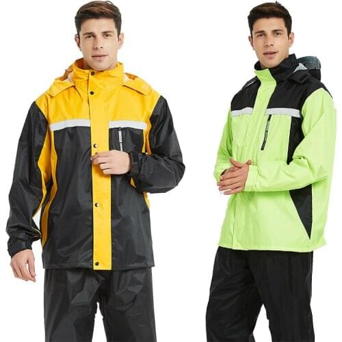Motorbike Waterproof Rain Coats Sets Bicycle Poncho Raincoats Jacket Windproof Bike Waterproof Motorcross Outdoor Rain Gear DK50