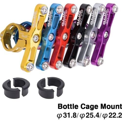 MTB Bicycle Water Bottle Holder Adapter Bike Waterbottle Clamp Cage Bracket Folder Road Cycling Handlebar Drink Cup Rack Clip