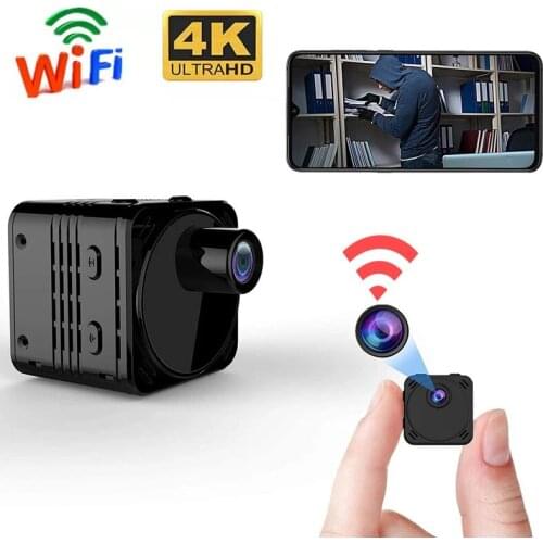 New 4K Mini Camera WiFi Smart Wireless Camcorder IP Hotspot HD Small Cam Motion Detection Vlog Espia Night Vision Video Micro