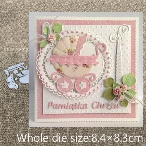 New Design Craft Metal stencil mold Cutting Dies Baby carriage decoration scrapbook die cuts Album Paper Card Craft Embossing