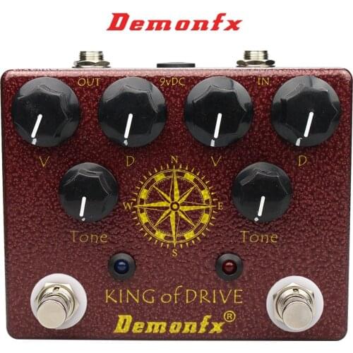NEW Demonfx High Quality King Of Drive King Of Clone Overdrive KOT King Of Tone Effect Pedal Overdrive