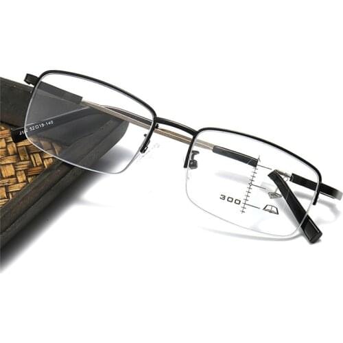 Seemfly Photochromic Multifocus Progressive Reading Glasses Classic Unisex Anti Blue Rays Presbyopia Eyewear Optical Spectacle