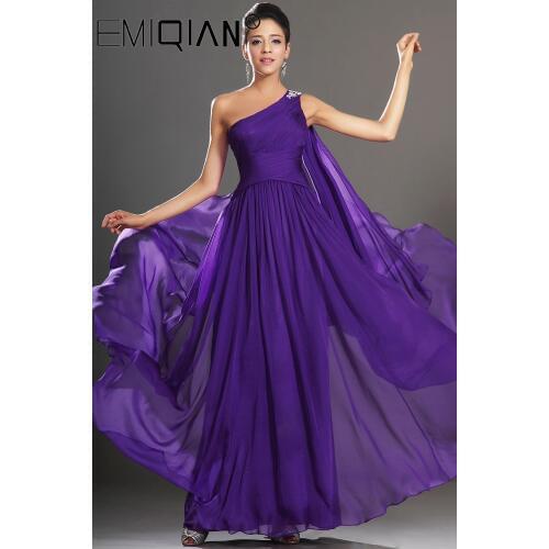 Special Occasion Dresses A-line One Shoulder Long Evening Dresses 2020 New Arrival Formal Dresses