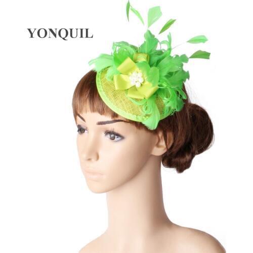 Attractive Multiple Color Sinamay Fascinator Headwear Hats Cocktail Hair Accessories Race Hats Suit For All Seasons TMYQ118