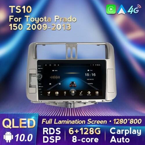 QLED Android 10 RDS Octa Core DSP IPS For Toyota Land Cruiser Prado 150 2009 - 2013 Car Radio Multimedia Video Player Navigation