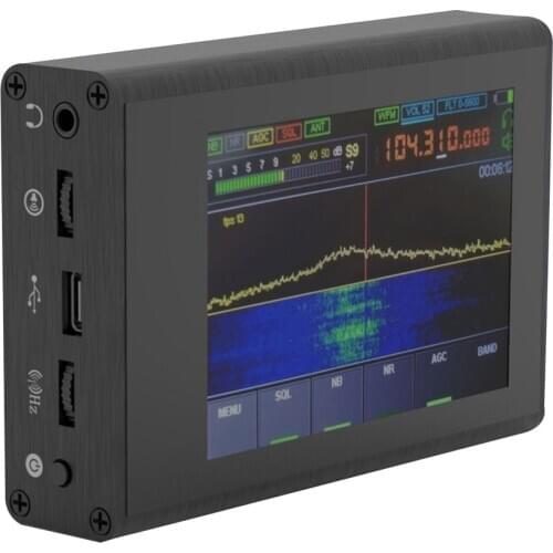 50KHz-200MHz Malachite SDR Shortwave Radio Noise Rreduction Software Defined Radio Receiver with 3.5 Inch Touching Screen