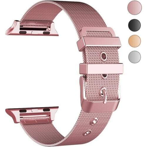 44mm 40mm strap for apple watch band 42mm 38mm bracelet Fine Milanese loop watchband for iwatch apple watch 5/4/3/2/1 wrisbelt