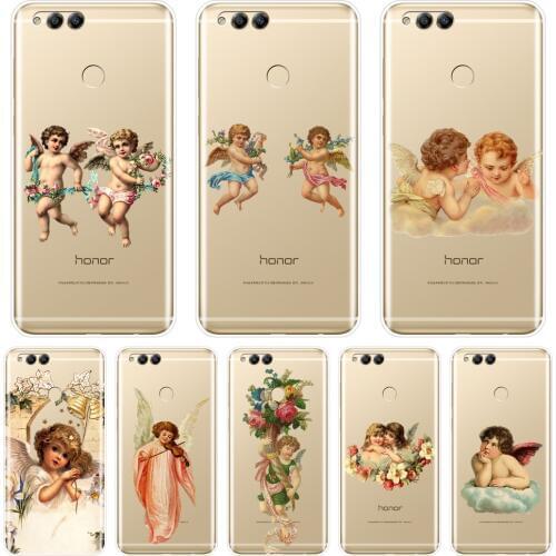 For Huawei Honor 8X MAX 10 9 8 Phone Case Silicone Boy Girl Angel Soft Back Cover For Huawei Honor 7 8 9 10 Lite 7S 7X 7A 7C Pro