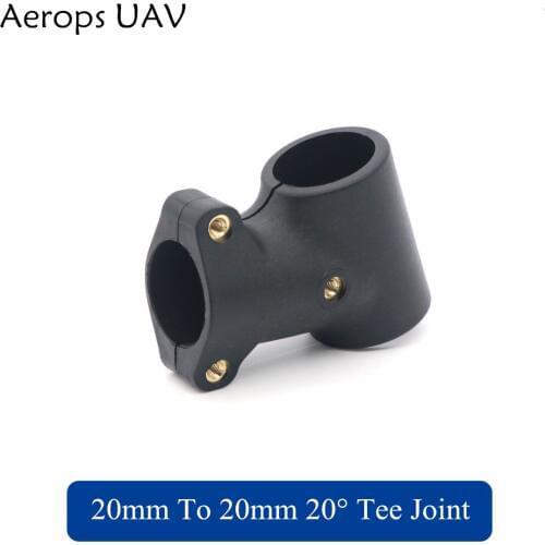 Aerops EFT 20-20mm Nylon Tube Adapters Landing Gear Tube Connectors T-type Tee Joints for Drone UAV