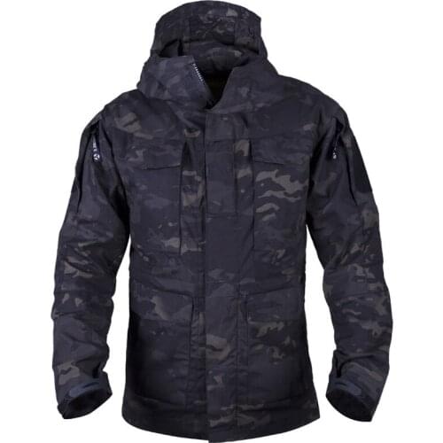 Tactical Camouflage Jacket Men Autumn Winter Casual Waterproof Windbreaker Flight Pilot Coat Hooded Military Army Field Jackets