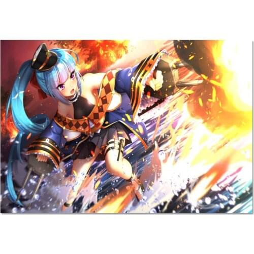 Azur Lane Poster Cloth Silk Poster Home Decoration Wall Art Fabric Poster Print 40X60cm.50X75cm,60X90cm