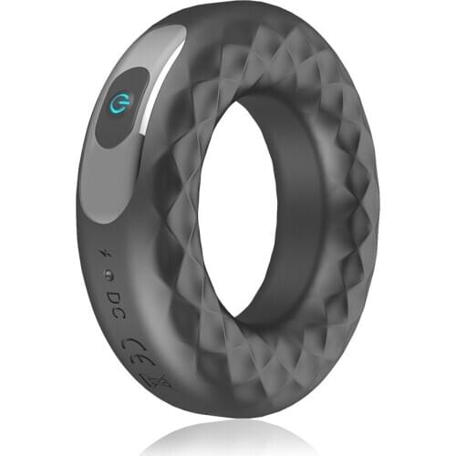 Vibrating Penis Ring Delay Ejaculation 10 Frequency Erection Lock Ring USB Rechargeable Cock Ring Sex Toys for Men