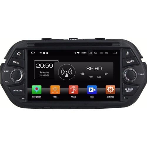 Octa Core 7'' 8 core Android 9.0 Car Radio DVD player GPS for fiat EGEA 2016 64G ROM 4G ROM navigation stereo headunits 64G ROM