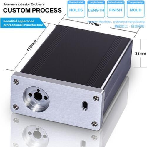 YGW-008 88*38*118/3.46''x1.49''x4.65''(wxhxl)mm Electric amplifier aluminum enclosure