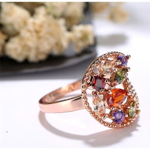 Кольца с кристаллами YJGS China At AliExpress