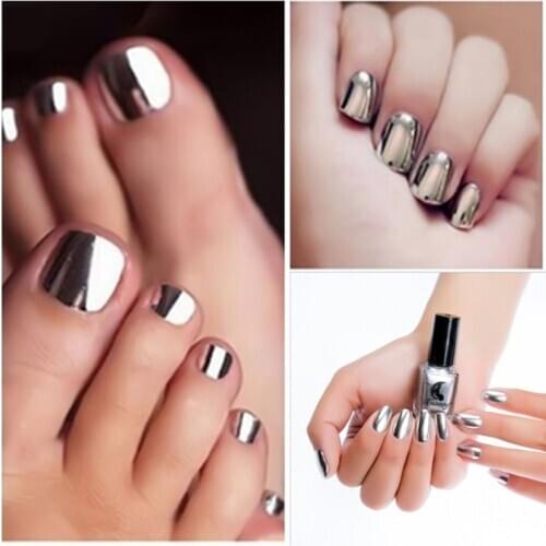 New 14 Colors Mirror nail Sexy Metallics Nail Polish Soak Off Nail Art For Women Girl beauty Makeup Tool Semi Permanent Varnish