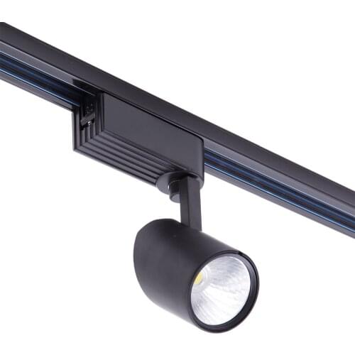 Free Shipping 3 phase 4 wires rail fixture led spot light track light with competitive advantage white and black body