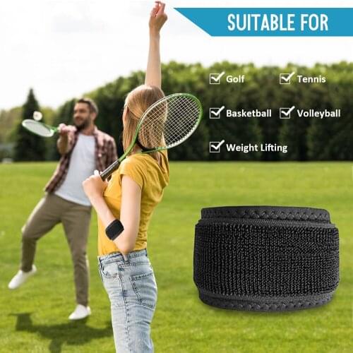 1PCS Adjustable Elbow Brace Support Wrap Elbow Pad Guard Forearm Belt Protector for Tennis Golf Volleyball Basketball Sports