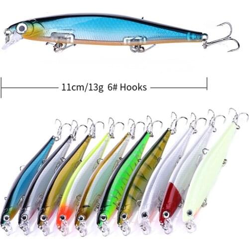 110mm 13g Swimbaits Bass Big Fish Fishing lure sinking Floating Wobblers Hard bait Crankbait Minnow Lure for pike Fishing tackle