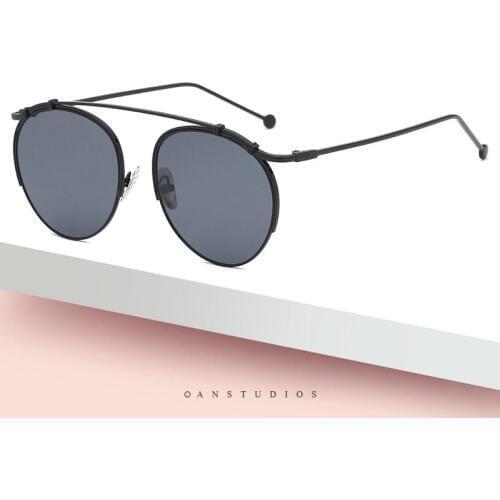 2019 Vintage Retro Sunglasses Women Brand Design Oval Sunglasses Punk Sun Glasses For Men Colorful mens driving goggles FML