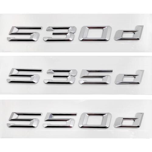 For BMW 5 Series 3D Trunk Lid Rear Sticker for BMW X1 X2 M2 E91 E93 Z3 530d 535d 550d Emblem Auto Decal Badge Car Accessories