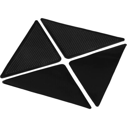 4pcs/Set Reusable Washable Rug Carpet Mat Grippers Non Slip Silicone Grip For Home Bath Living Room