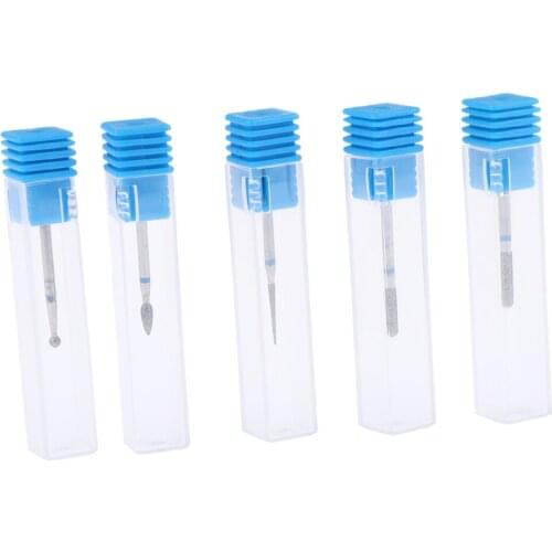 5pcs Tungsten Alloy Electric Diamond Nail Drill Bit Manicure Grinding Tools