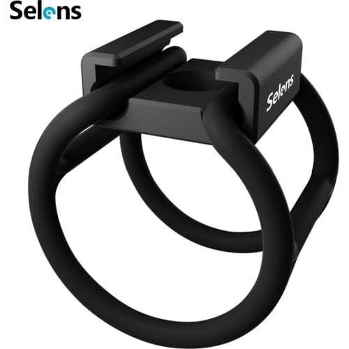 Selens Cold Shoe Mount Adapter with 6.5CM and 10CM Belt 1/4 Tread Hole for Camera Cage LED Light Microphone Monitors